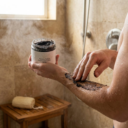 Novara Polish - Peppermint Coffee Scrub