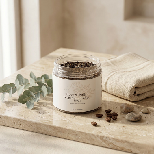 Novara Polish - Peppermint Coffee Scrub